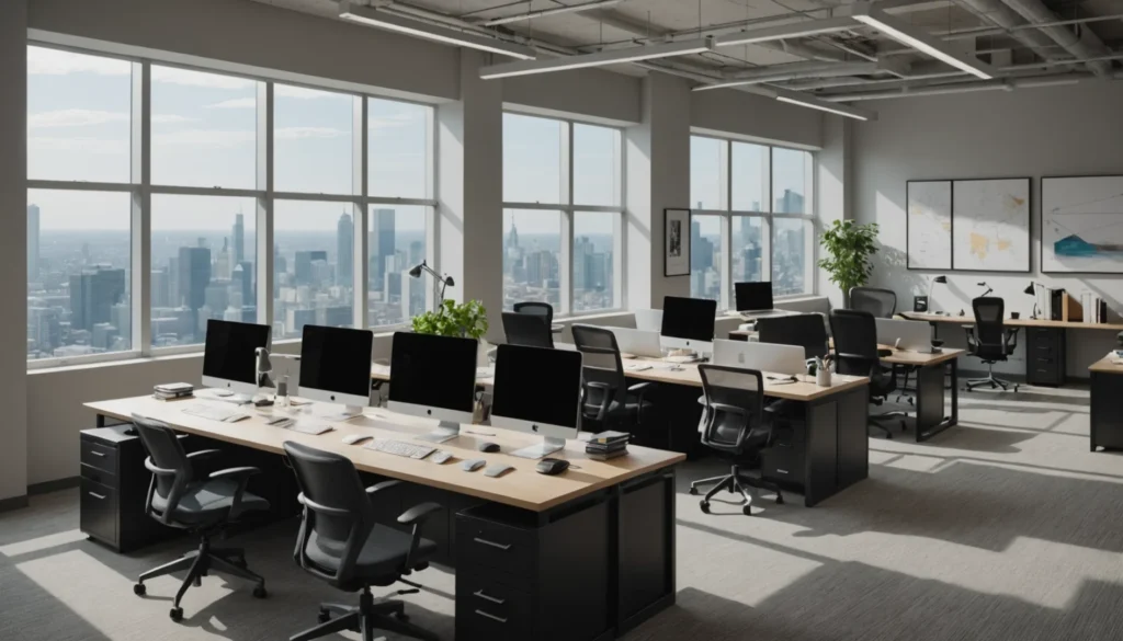 distance entre bureau et mur
