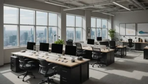 distance entre bureau et mur