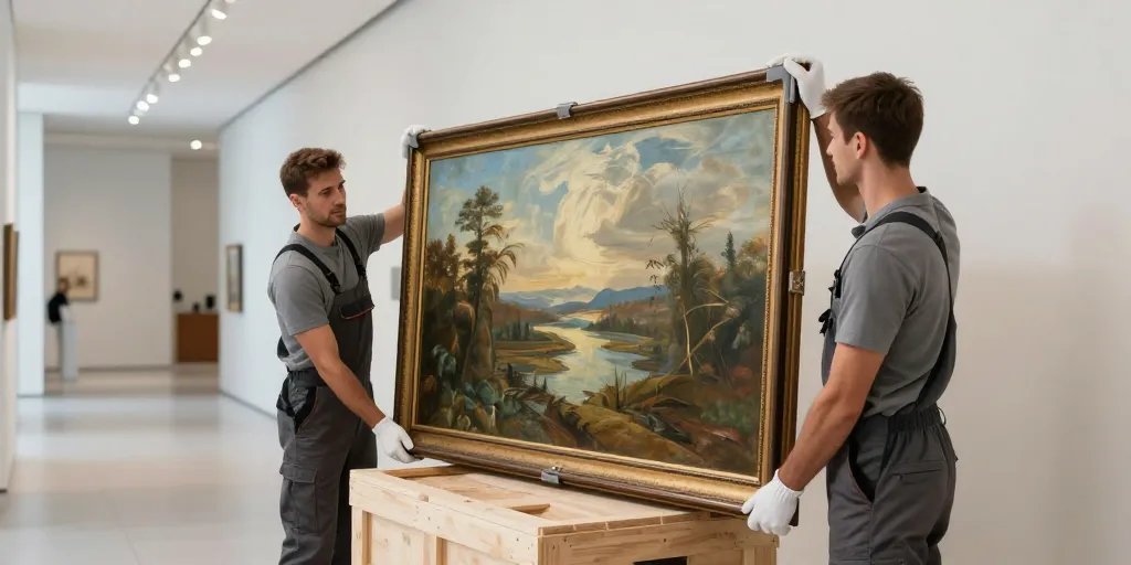 déménagement oeuvre d'art