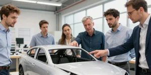 team building construction voiture